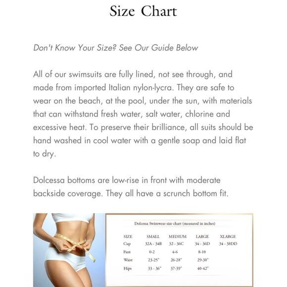 Dolcessa Iceberg Crystallized Ombre Top & Bottom Bikini L/M Set $399 - Picture 16 of 16